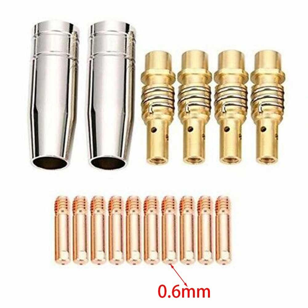 CPAN Mig Contact Tip Consumables 16PC MIG Welding MB15 15AK Contact Tip 0.8/1.0/1.2mm